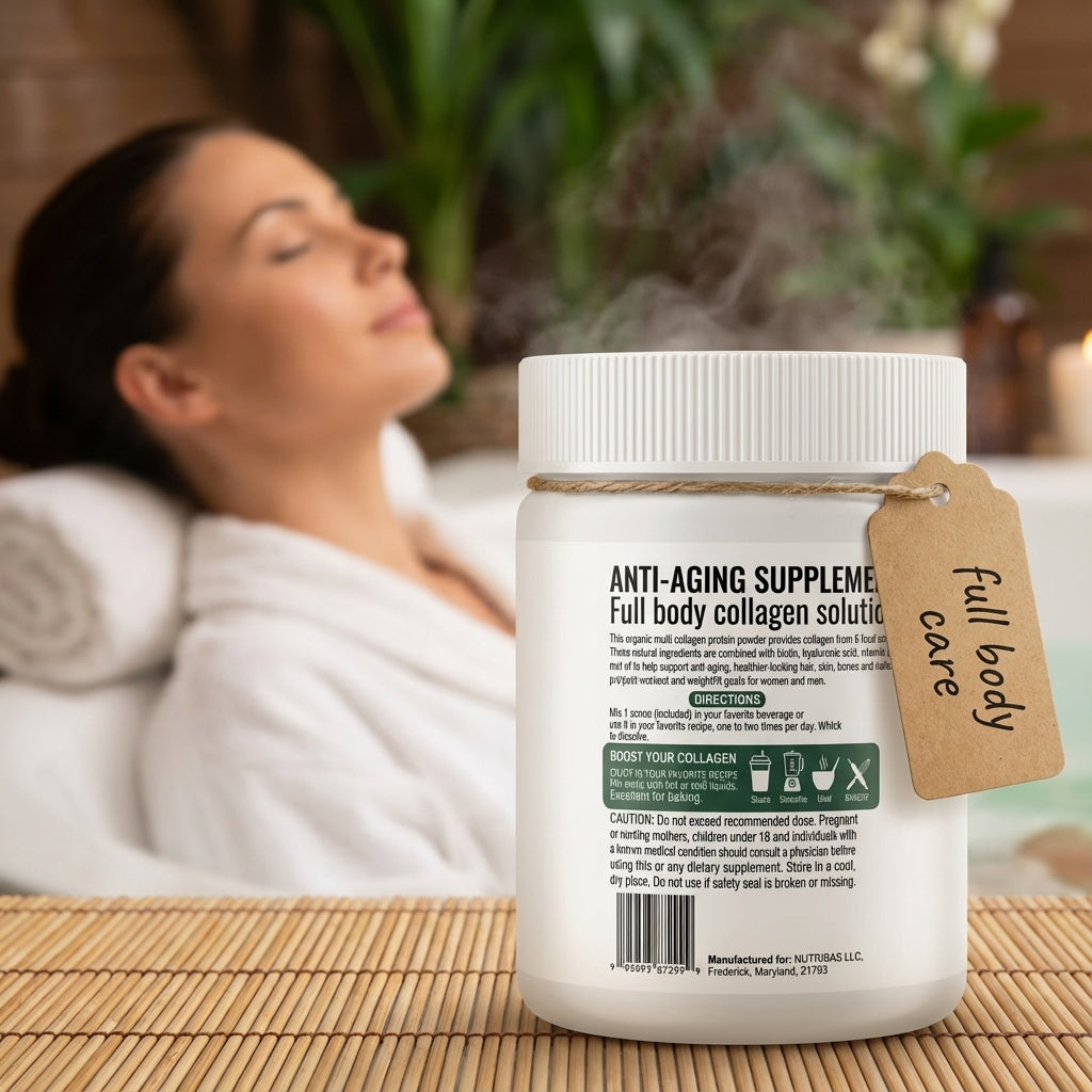 Multi Collagen Peptides Powder for Hair, Skin, Nails & Joint Support