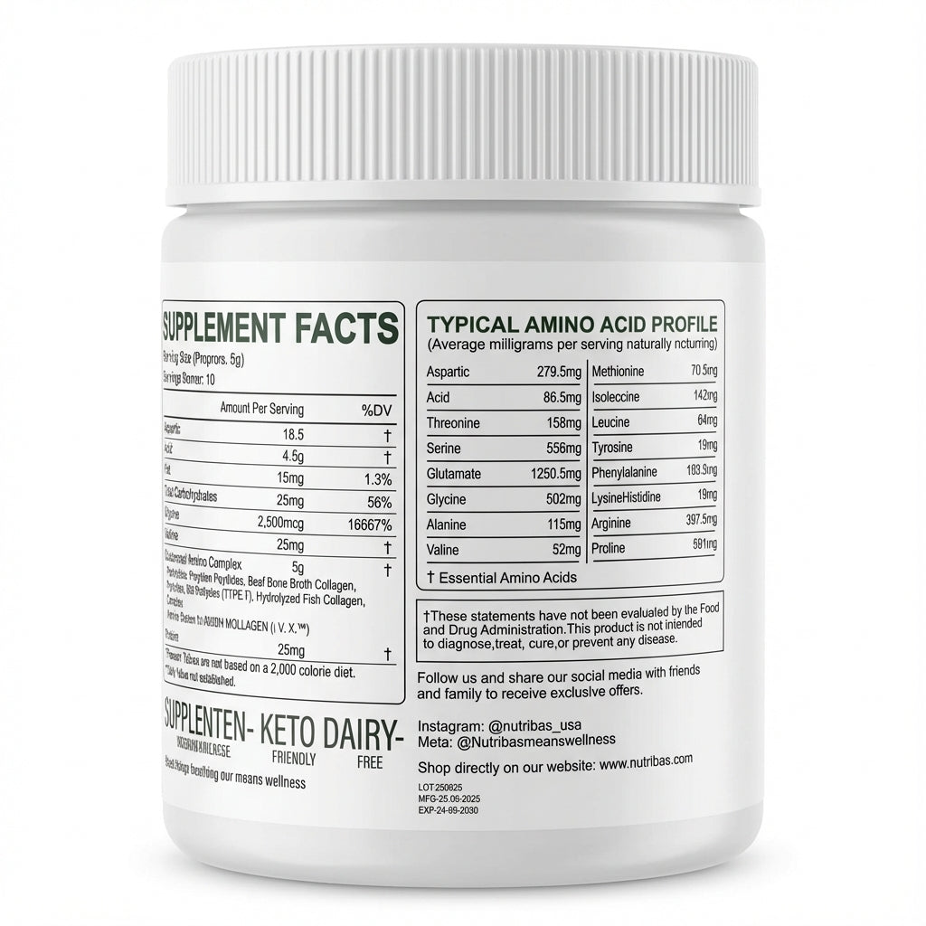 Multi Collagen Peptides Powder for Hair, Skin, Nails & Joint Support