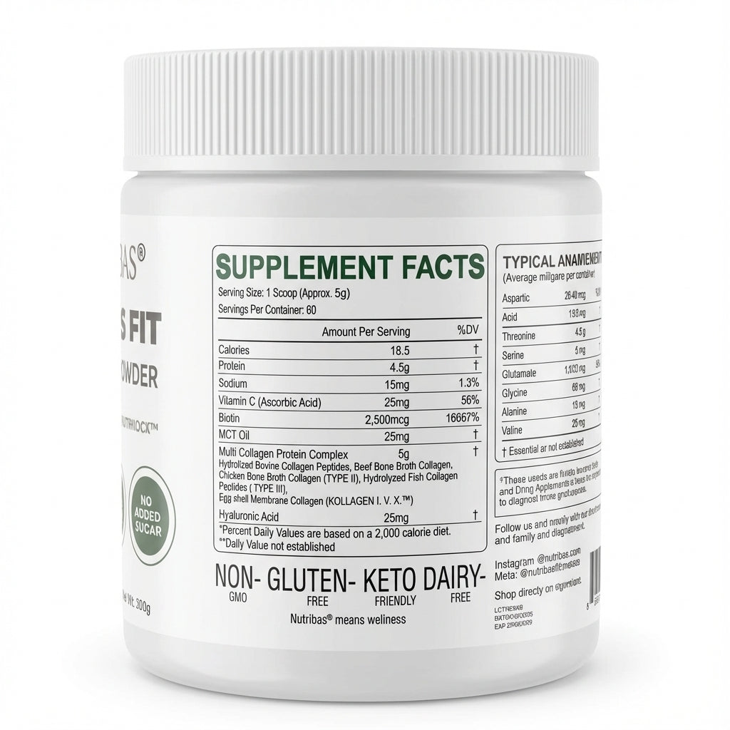 Multi Collagen Peptides Powder for Hair, Skin, Nails & Joint Support
