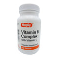 Rugby Vitamins Vitamin B Complex With Vitamin C Supplement Tablets
