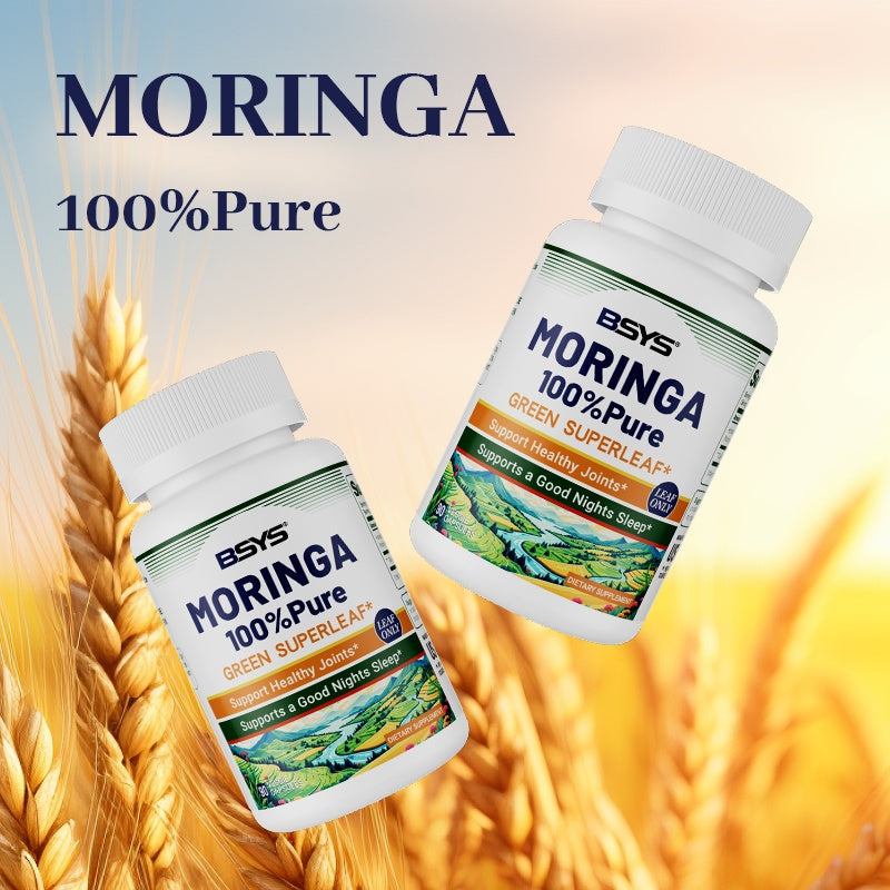 Moringa Capsules  Antioxidant & Anti-Inflammatory Support  Blood Sugar Health Aid  Cholesterol Balance Formula  Heart Wellness Support  Immune Boost & Natural Defense  Daily Superfood Supplement