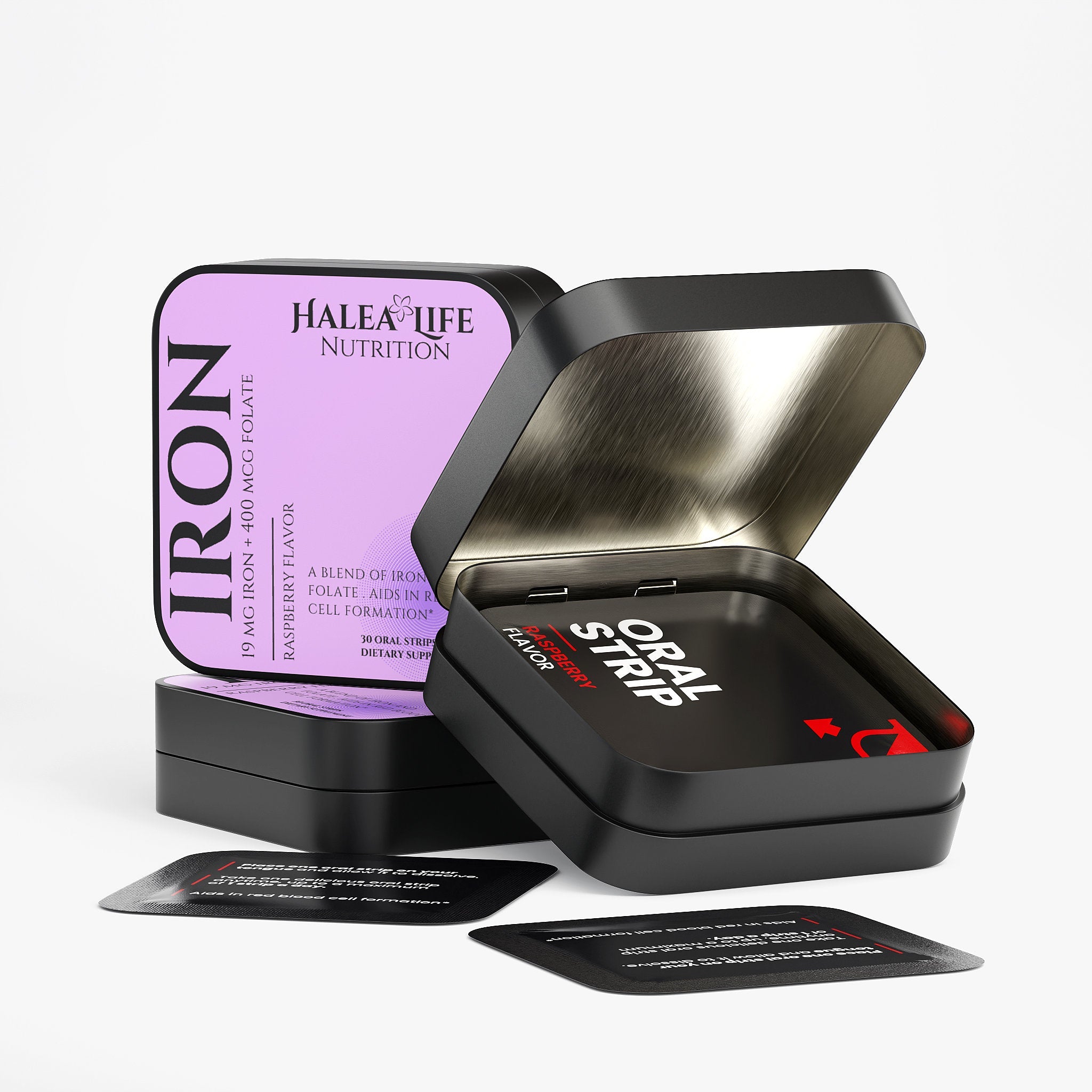 Iron + Folate Strips - 19mg Iron & 400mcg Vitamin B9