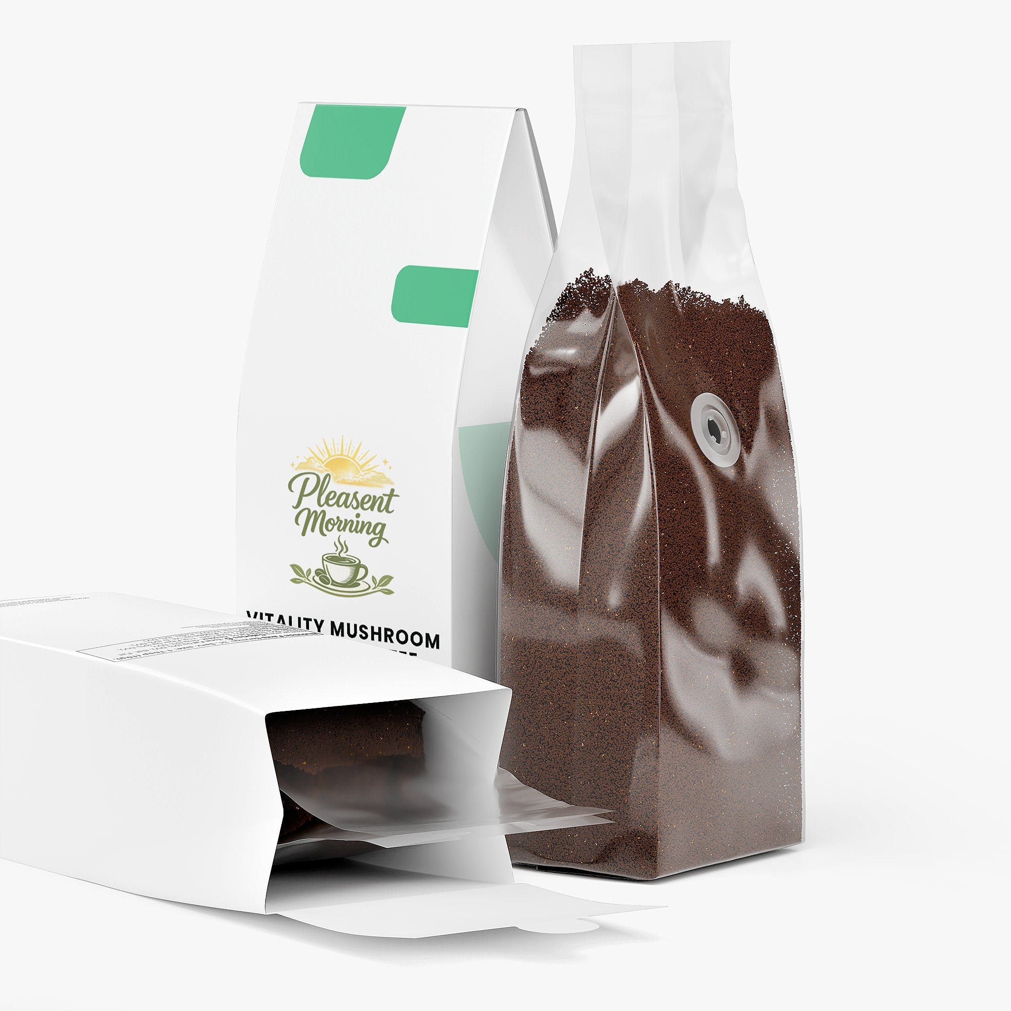 Pleasent Morning Vitality Mushroom Coffee (Medium Roast)