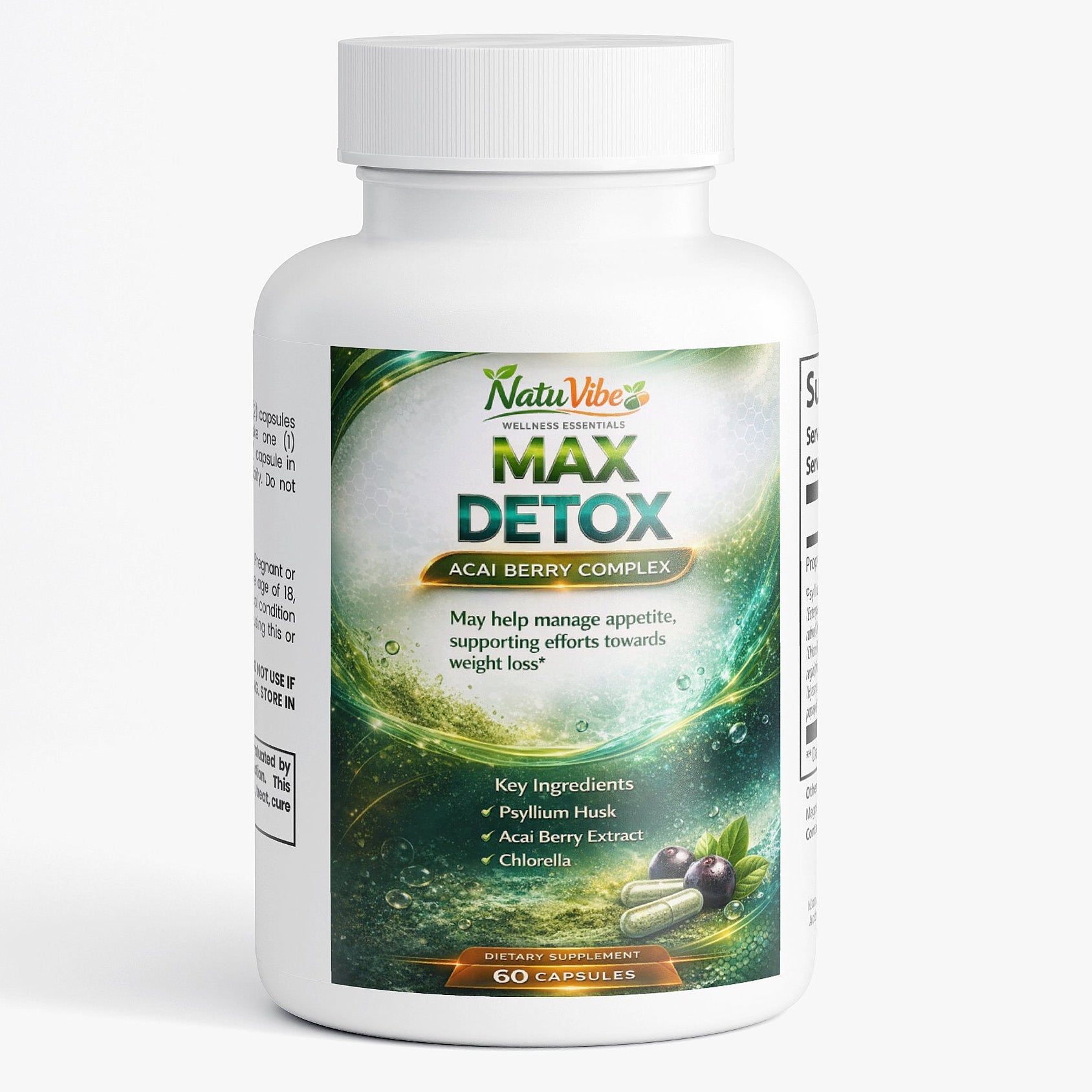 Max Detox (Acai detox) 60 Capsules