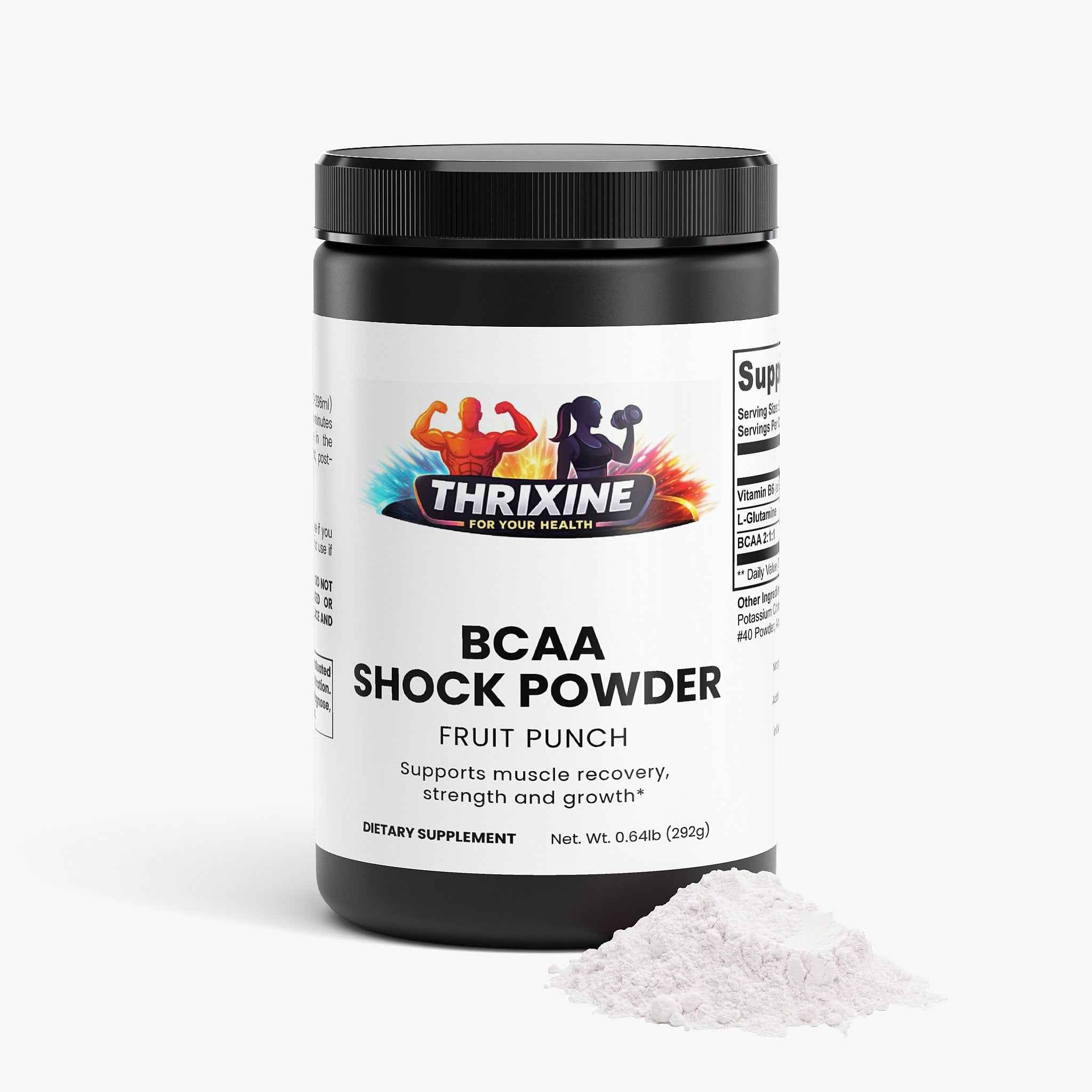 BCAA Shock Powder (Fruit Punch) Made in the USA
