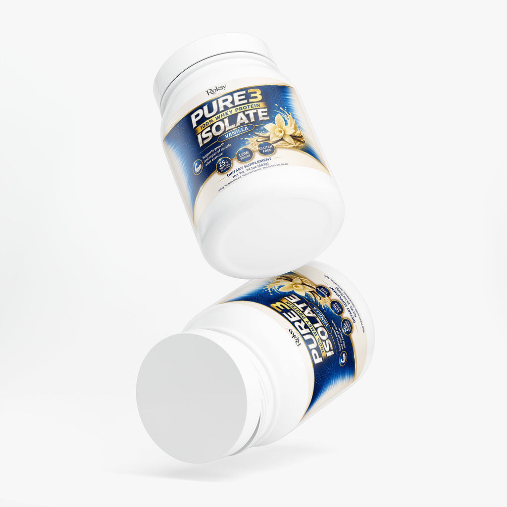Pure3 100% Whey Protein Isolate (Vanilla) 2 lb
