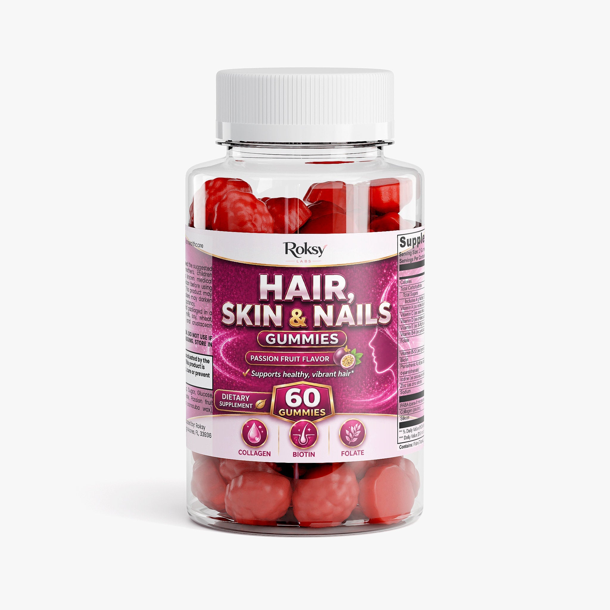 Hair, Skin & Nails 60 Gummies