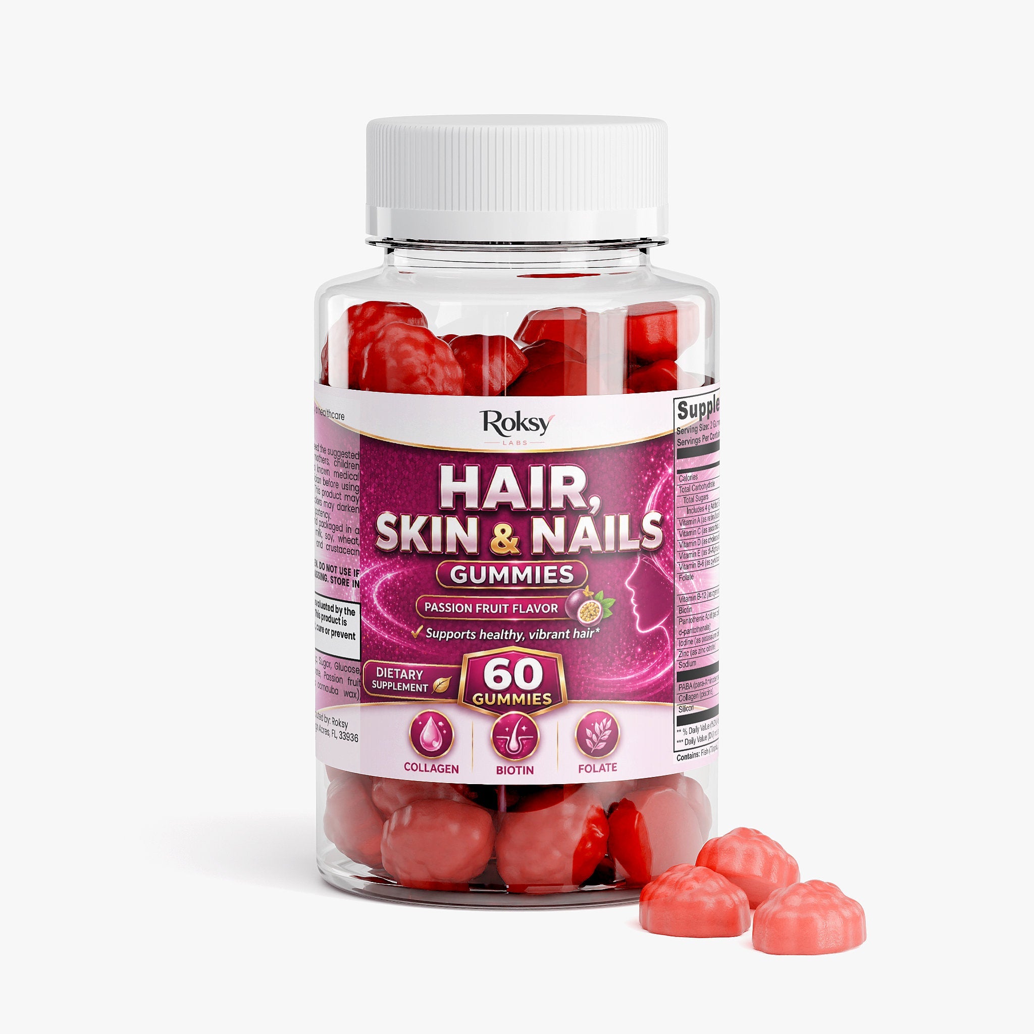 Hair, Skin & Nails 60 Gummies