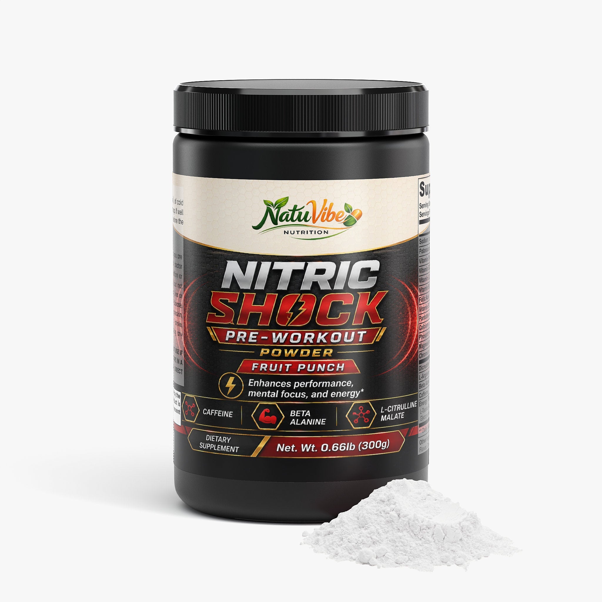 Nitric Shock Pre-Workout Powder (Fruit Punch)