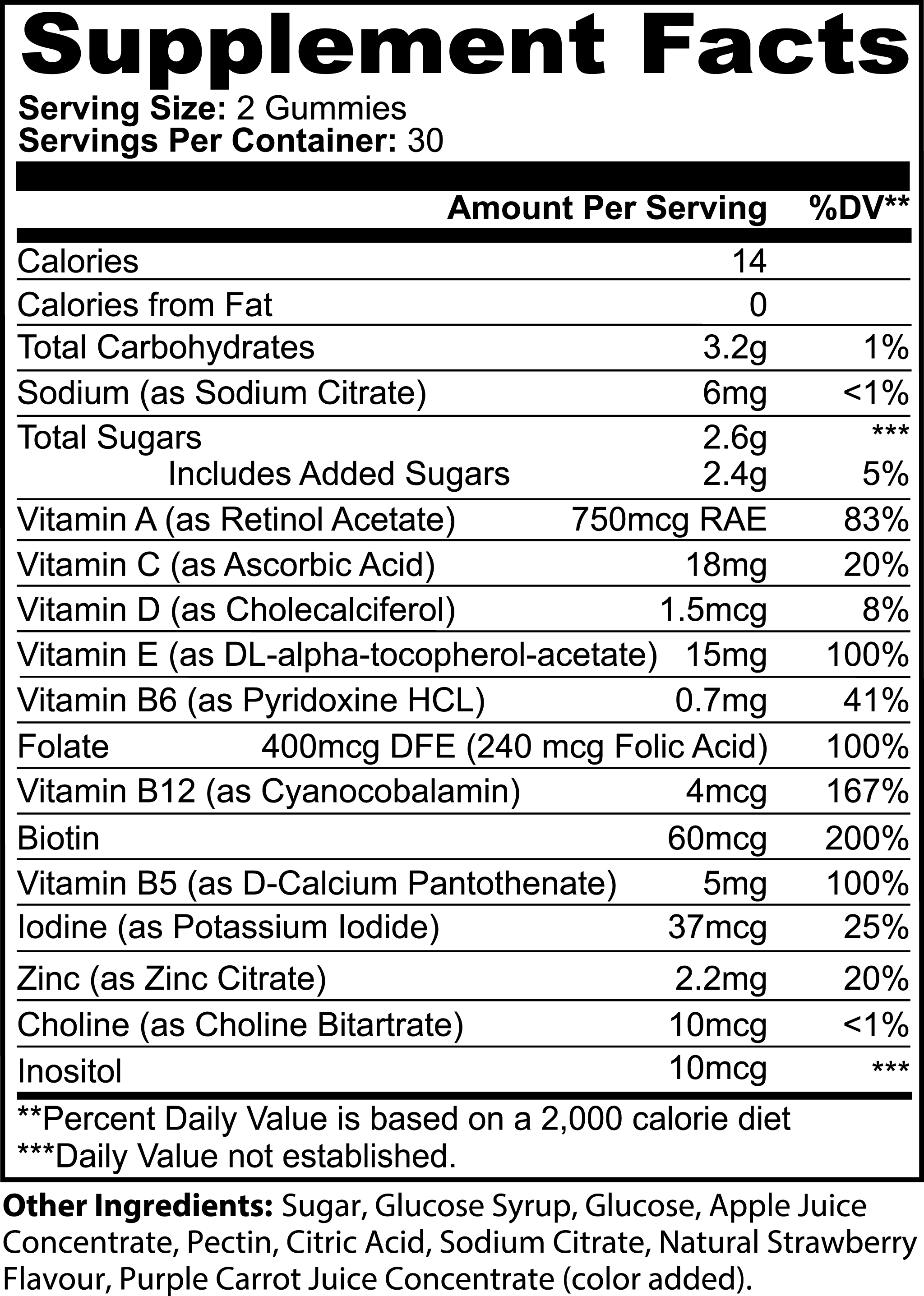 Adult Multivitamin (Gummies)