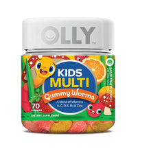 Olly Kids Sour Fruity Punch Multivitamin Gummy Worms