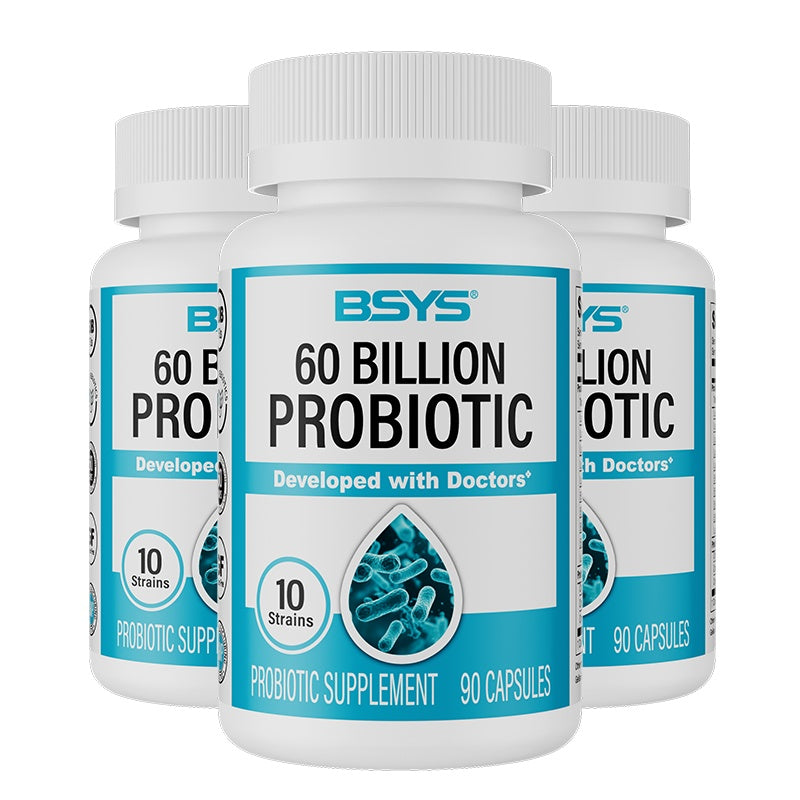 60 Billion CFU Probiotic Capsules  Acid-Resistant Stomach-Resistant Formula  Intestinal Delivery Technology  Digestive & Immune Health Support  Daily Gut Wellness Supplement