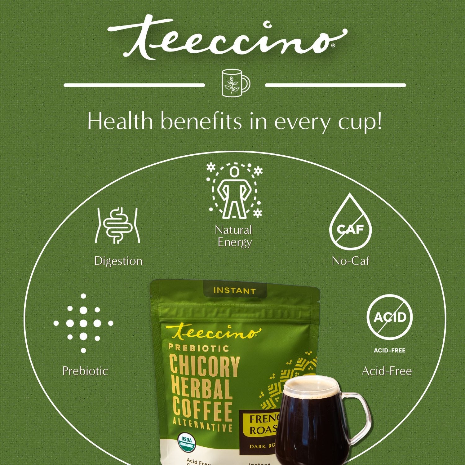 Instant Mocha Herbal Coffee