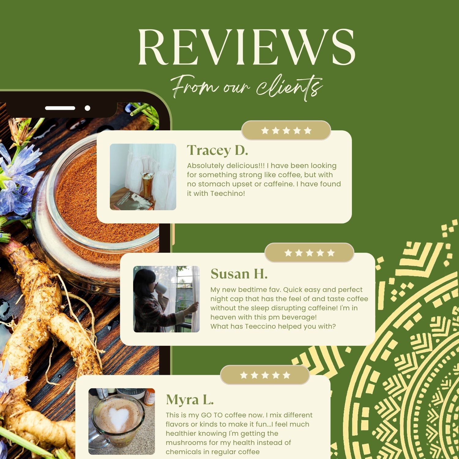 Instant Mocha Herbal Coffee