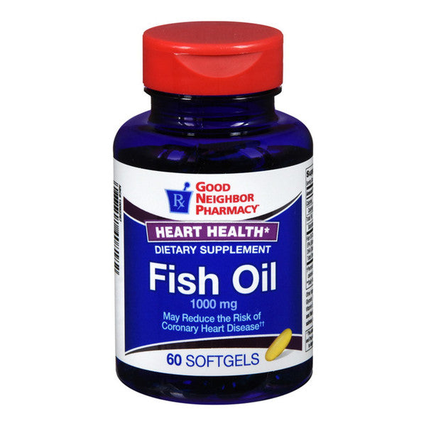 Good Neighbor Mega Omega-3 Fish Oil Supplement , 60 Softgels