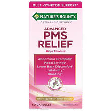 Nature's Bounty Optimal Solutions Advanced PMS Relief For Menstrual Cycle Support; Period Relief; PMS Support Supplement For Women – Chasteberry; Hormone-Free; 60 Capsules