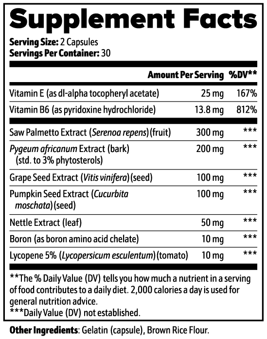 Premium Prostate Support 60 Capsules