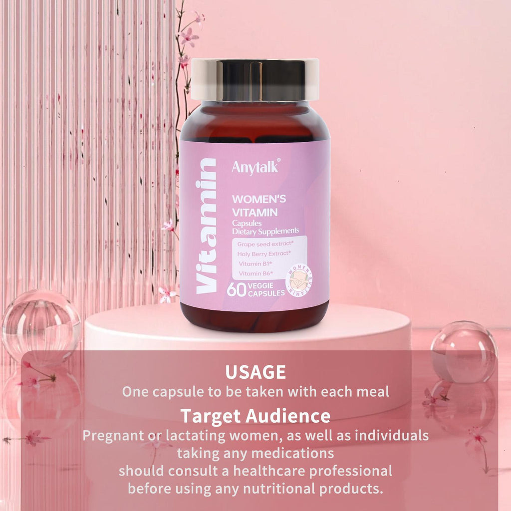 Women's Multivitamin, Multidimensional Mineral Supplement, Revitalizes Energy, Improves Mood, Nourishes Hair, Skin And Nails
