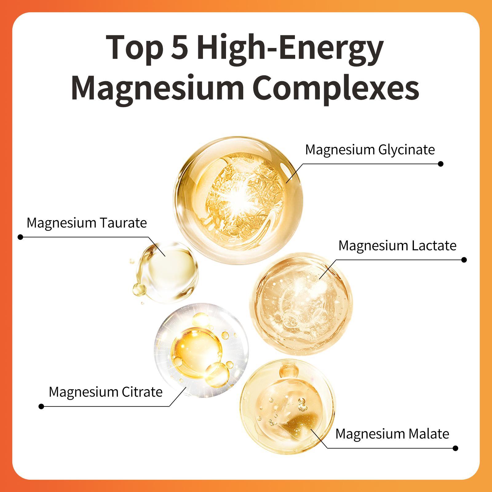 Magnesium Glycinate Malate Vitamin D3 Vegan Formula Supports Bone Health Highly Absorbable Chelated Product
