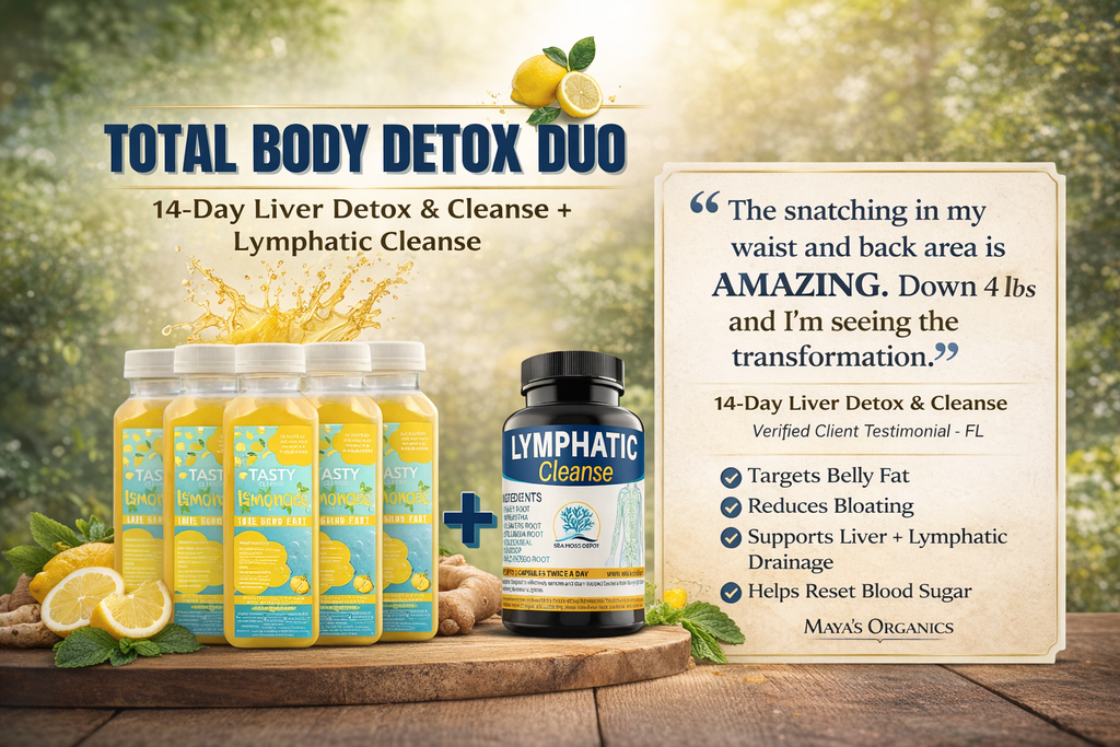 Total Body Detox Duo | Liver Reset + Lymphatic Drainage Cleanse (14-Day Program) Meal plan included