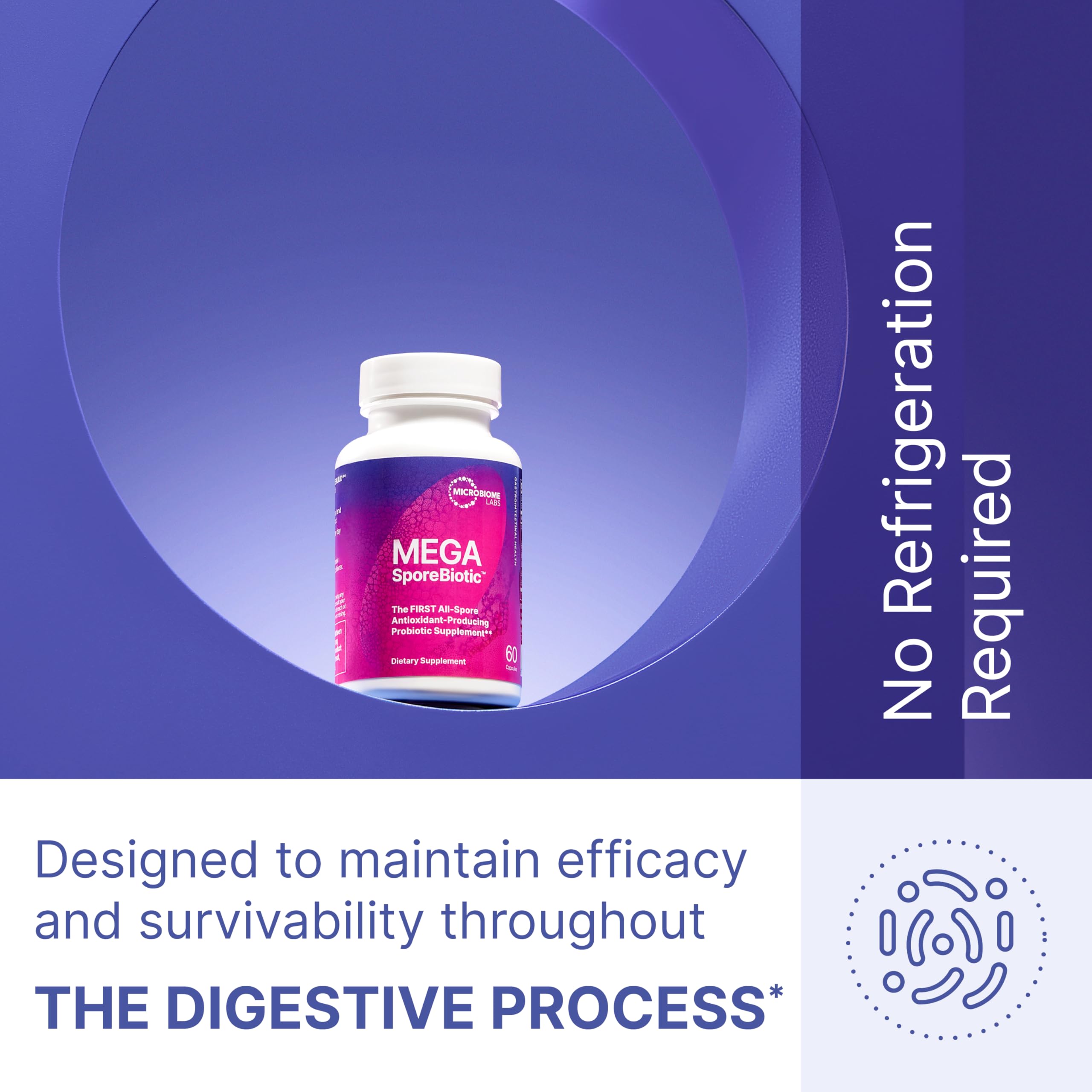Microbiome Labs MegaSporeBiotic Probiotics for Women & Men