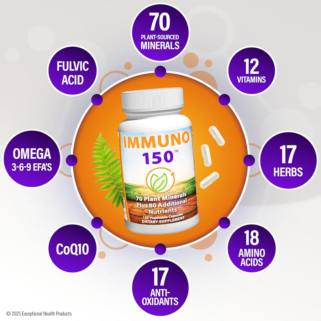 Immuno 150 – Advanced Multivitamin & Immune Support | 150 Capsules for Daily Health & Vitality