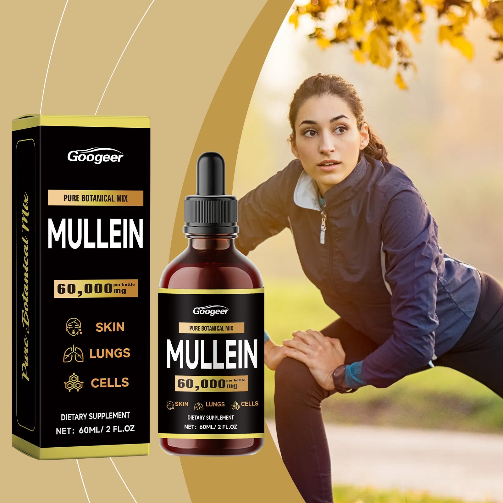 Mullein Drops 60 ml Dietary Supplement Body Treatment