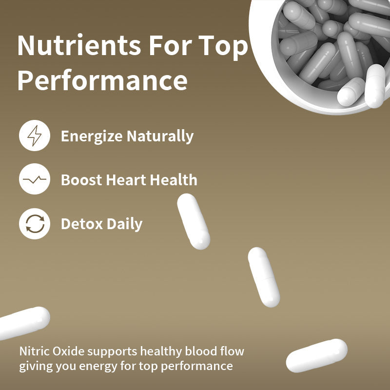 Nitric Oxide Support  Promotes Healthy Blood Flow  Vascular Relaxation  Muscle Oxygen & Nutrient Delivery  Fatigue Resistance  WorkoutPerformance AthleteEssential  VascularHealth