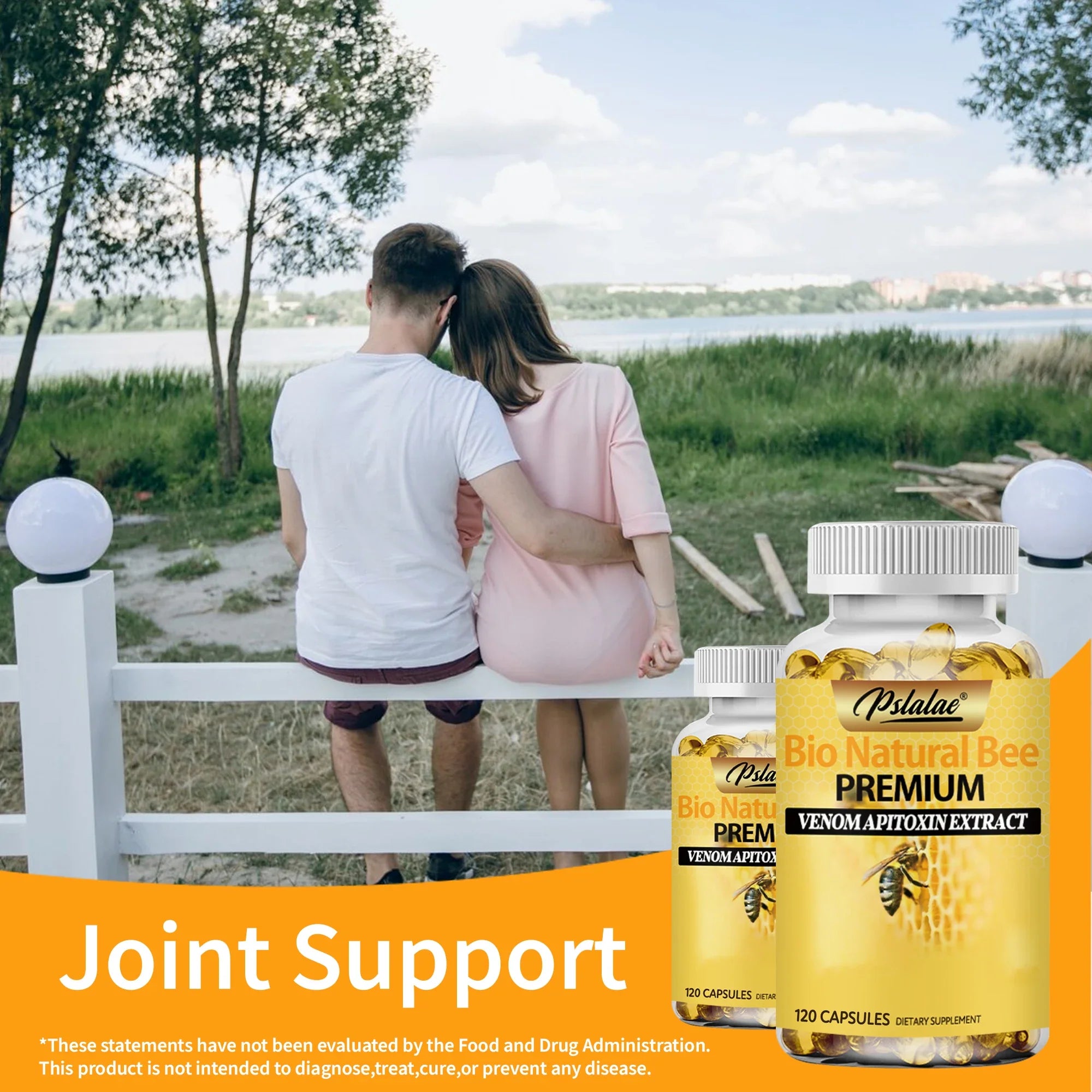 Bee Capsules - Boost Immunity, Arthritis Supplement Effectively Relieves Joint Inflammation - 120 Capsules