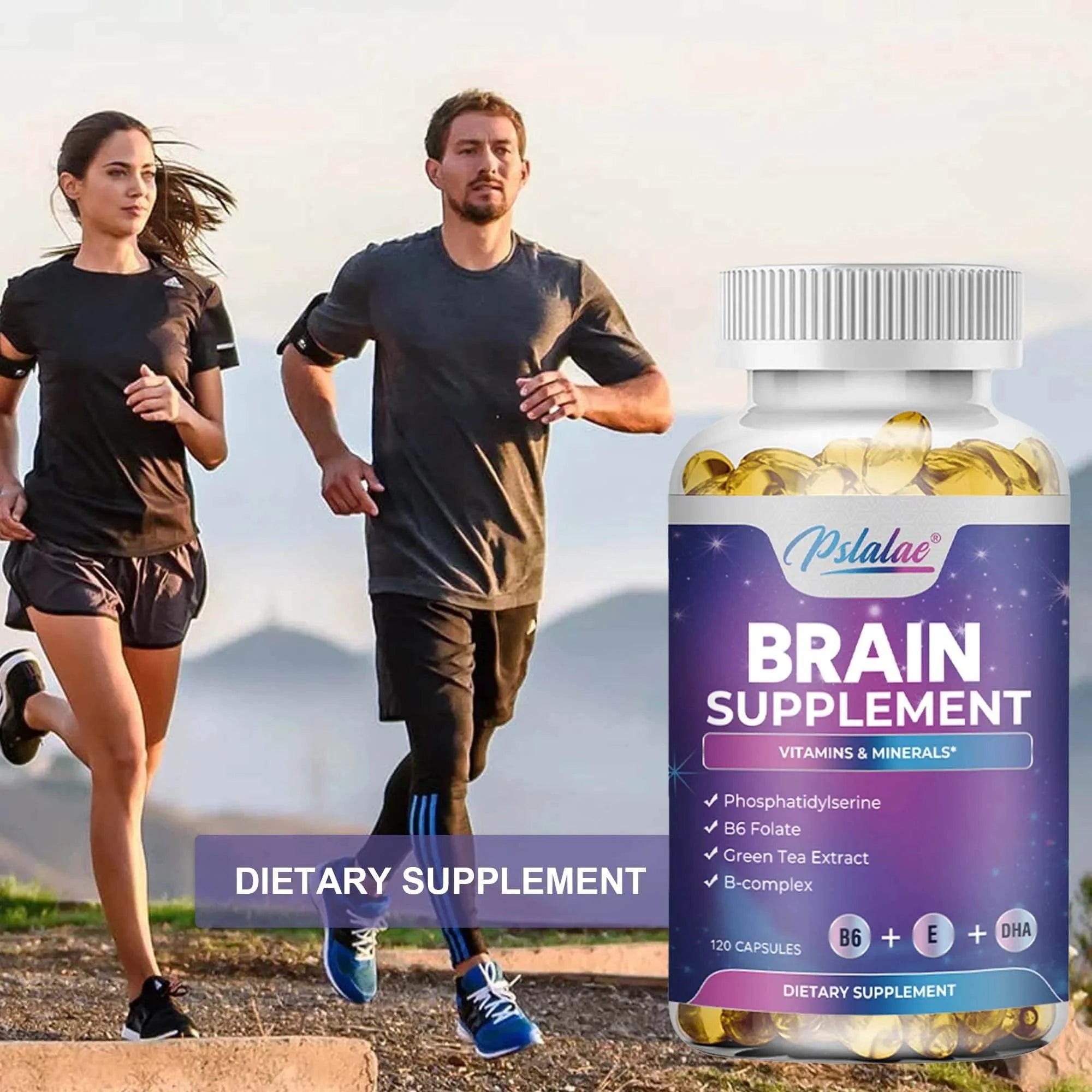 Brain Supplement - Boosts Brain Function, Helps Improve Memory, Intelligence and Concentration - 120 Capsules