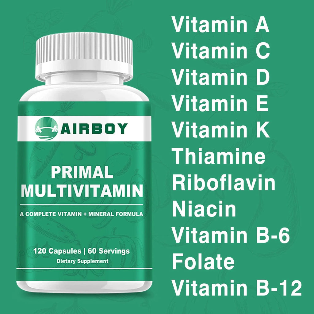 Multivitamin for Men and Women Supplement - Strengthen The Immune System and Improve Performance, Boost Energy - 120 Capsules