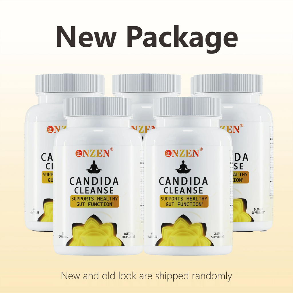 Candida Cleanse -Gut and ColonSupport -for Men & Women -AntiYeast Overgrowth -Oregano Leaf, Wormwood, Black Walnut, caprylic Ac