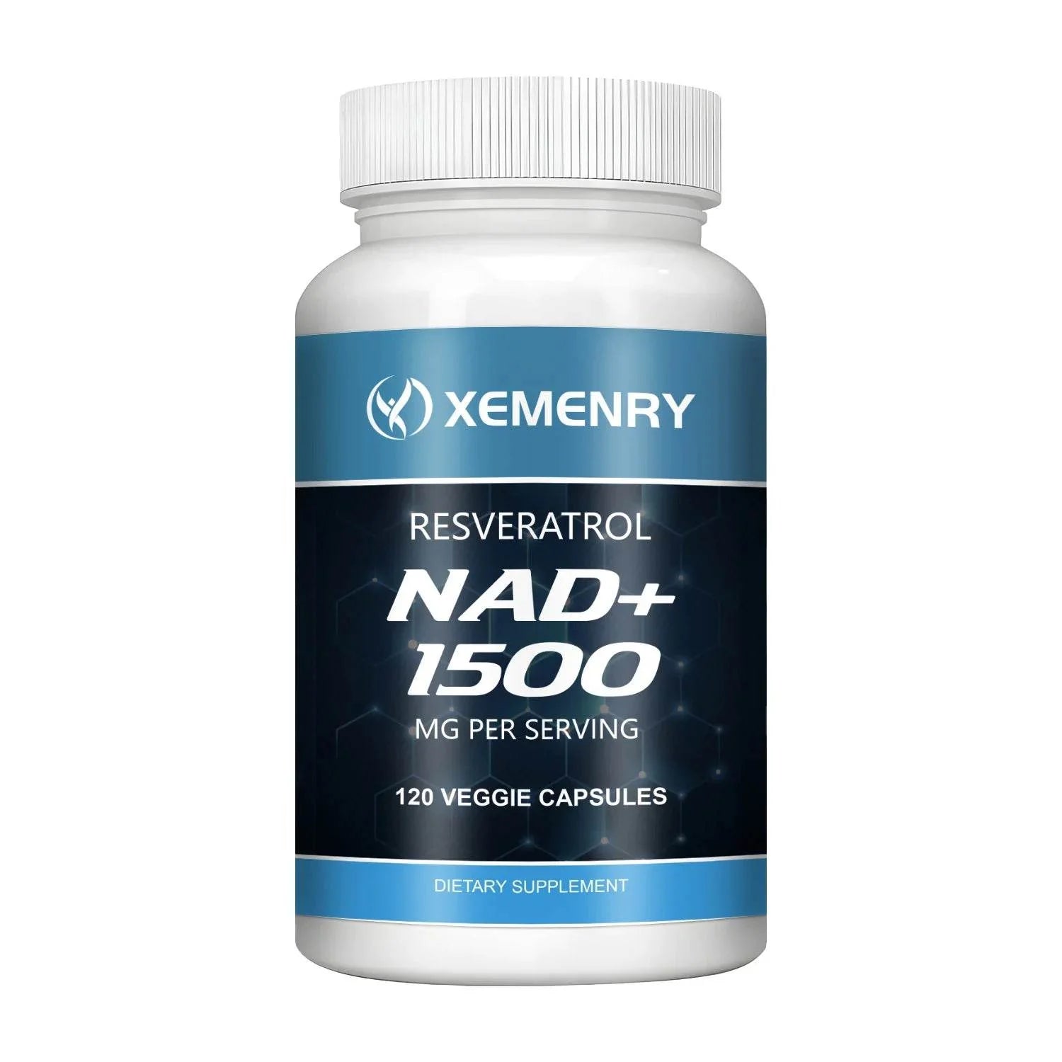 NAD Supplements - with Resveratrol - Natural Energy Supplement, Support Cell Health, Anti-aging, Enhance Immunity - 120 Capsules