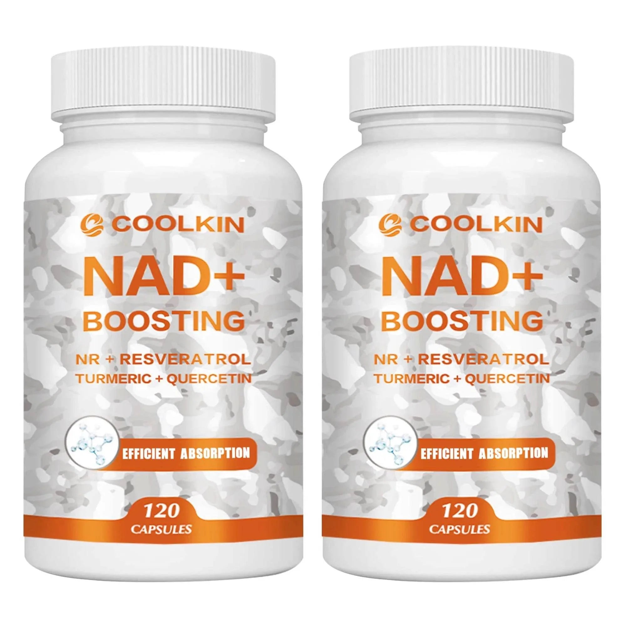 NAD + Boosting - with Trans-resveratrol, Quercetin - Enhance Cell Vitality and Help Cell Repair, Anti-aging - 120 Capsules