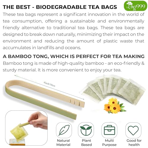 FreshDrinkUS Anti-Inflammatory Superfood Duo, Turmeric Ginger Cinnamon & Moringa Leaf Herbal Tea Bags, 100% Natural & Pure Roots and Leaves, Eco-Conscious Tea Bags, No Sugar, No Caffeine, No Gluten, Vegan – Herbal Beverage