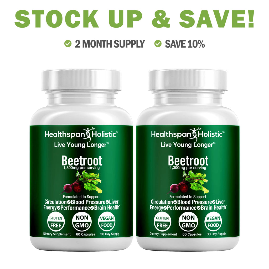 Organic Beetroot Supplement 60 Capsules