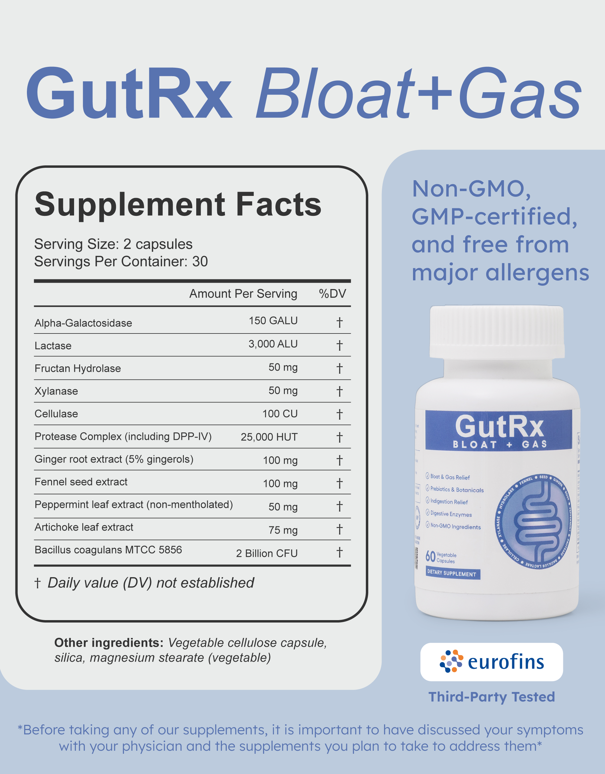 GutRx Bloat + Gas