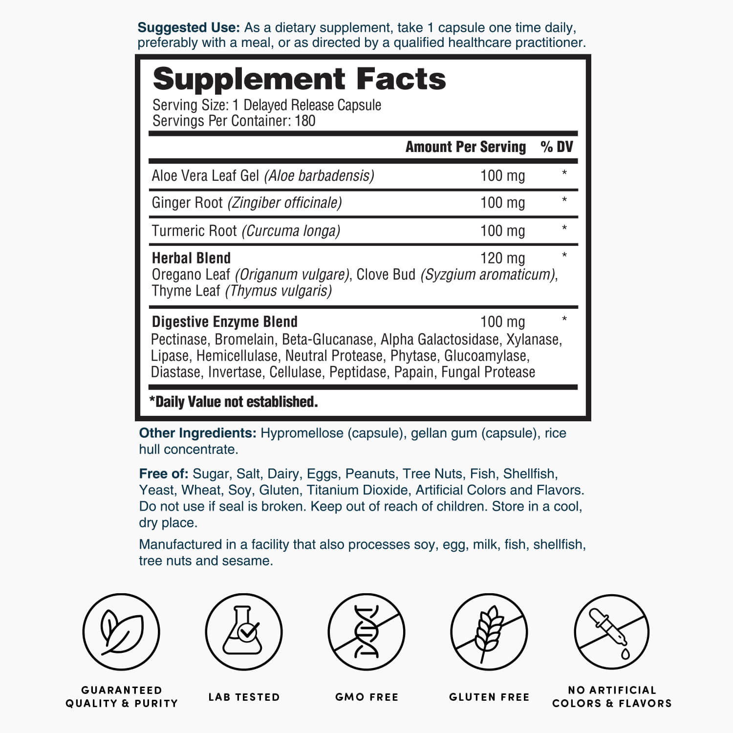 Nature's Lab EnZym Balance - 180 Capsules