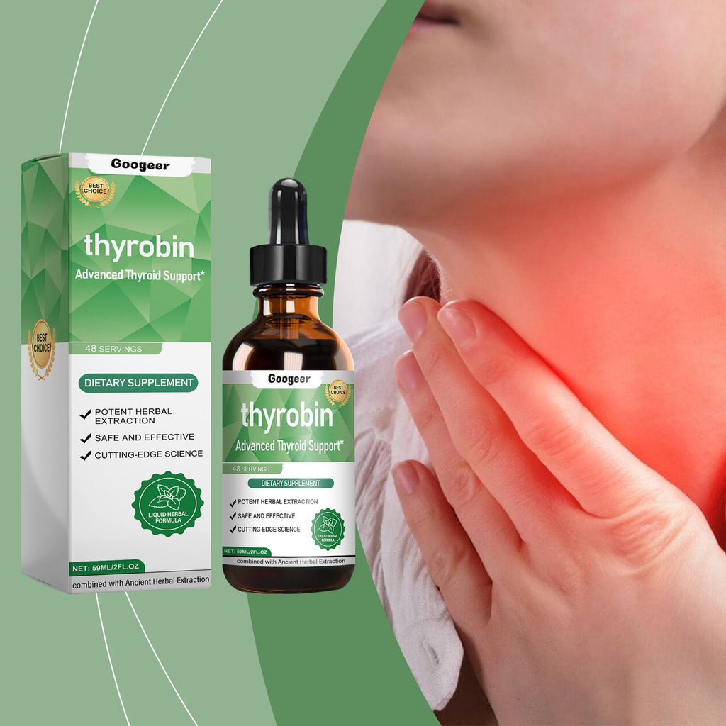 Thyrobin Advanced Thyroid Support – Herbal & Ancient Extraction | 59ml / 2 fl oz Liquid Dietary Supplement (48 Servings)