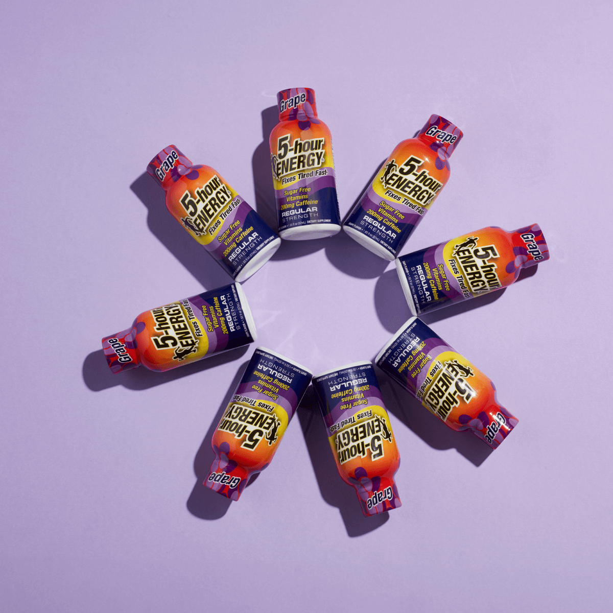 24 Pack 5-hour ENERGY Regular Strength Shots, Grape Flavor 1.93 Fl Oz