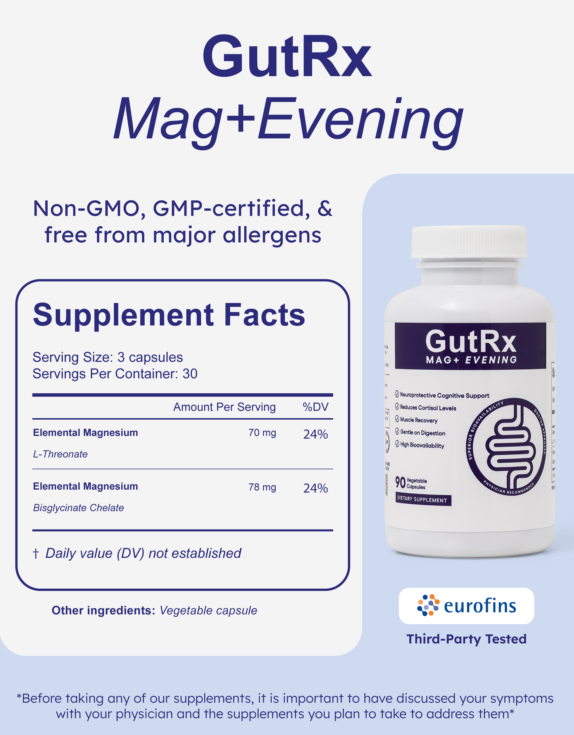 GutRx MAG+ Evening