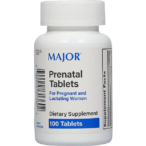 MAJOR Prenatal Vitamin Tablets (100 Count)