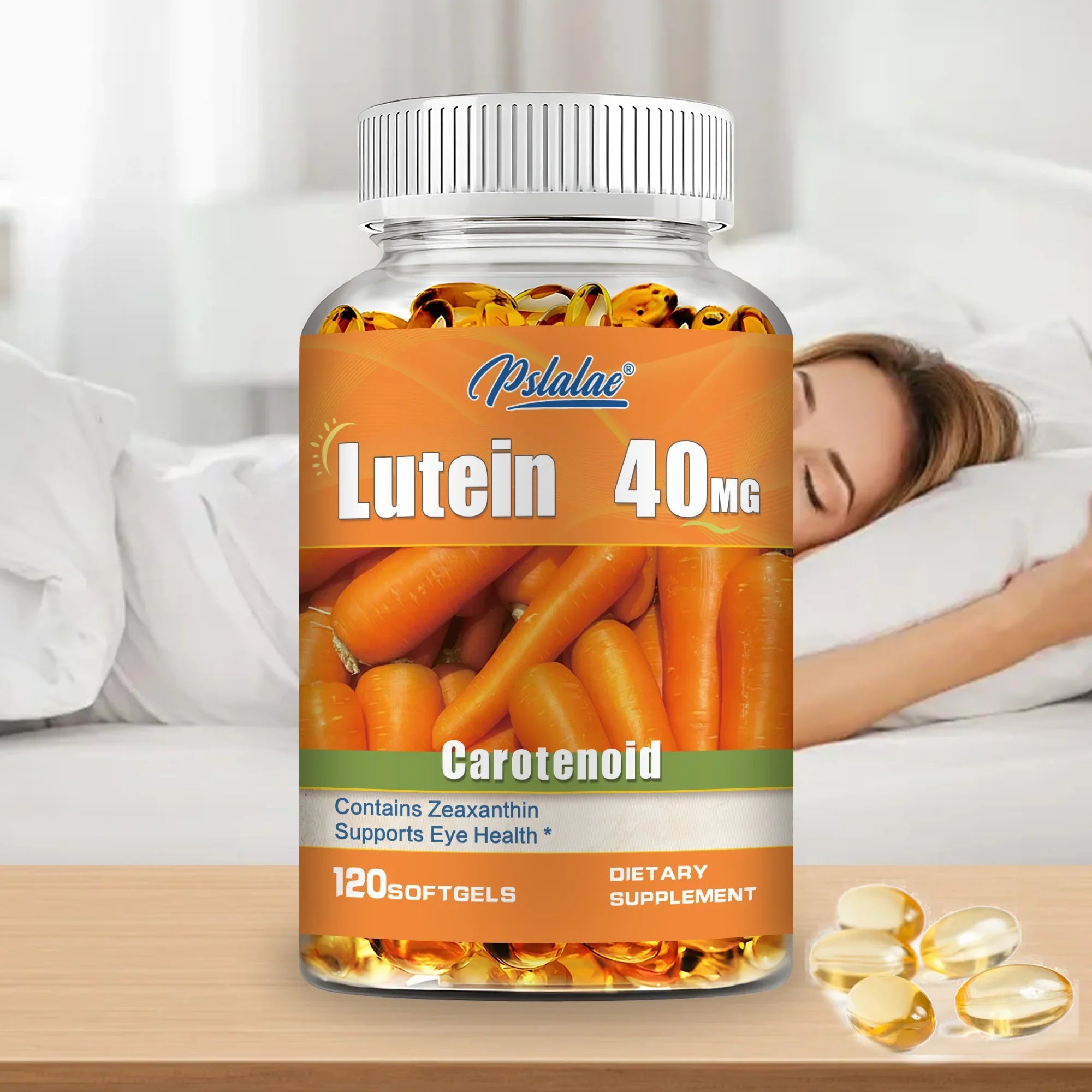 Lutein 40mg - with Zeaxanthin - Supports Healthy Vision, Blue Light Protection, Relieves Eye Fatigue and Dryness - 120 Capsules