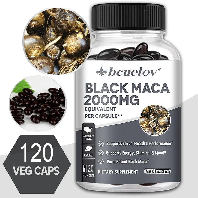 Maca Extract Supplement for Men and Women, Boosts Energy, Stamina and Mood, Strengthens the Body, Relieves Fatigue,