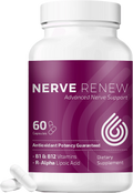Vitamin D, Vitamin B Complex, Advanced Nerve Support - 300 mg Stabilized R-Lipoic Acid, Benfotiamine, 60 Capsules