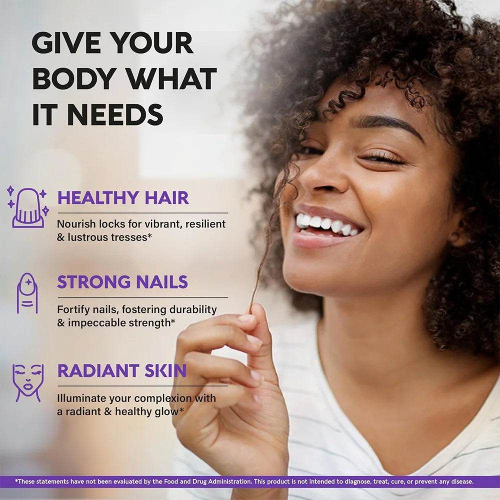 Biotin - Vitamin Supplement To Support Energy Metabolism and Healthy Hair, Skin and Nails, 25,000 Mcg