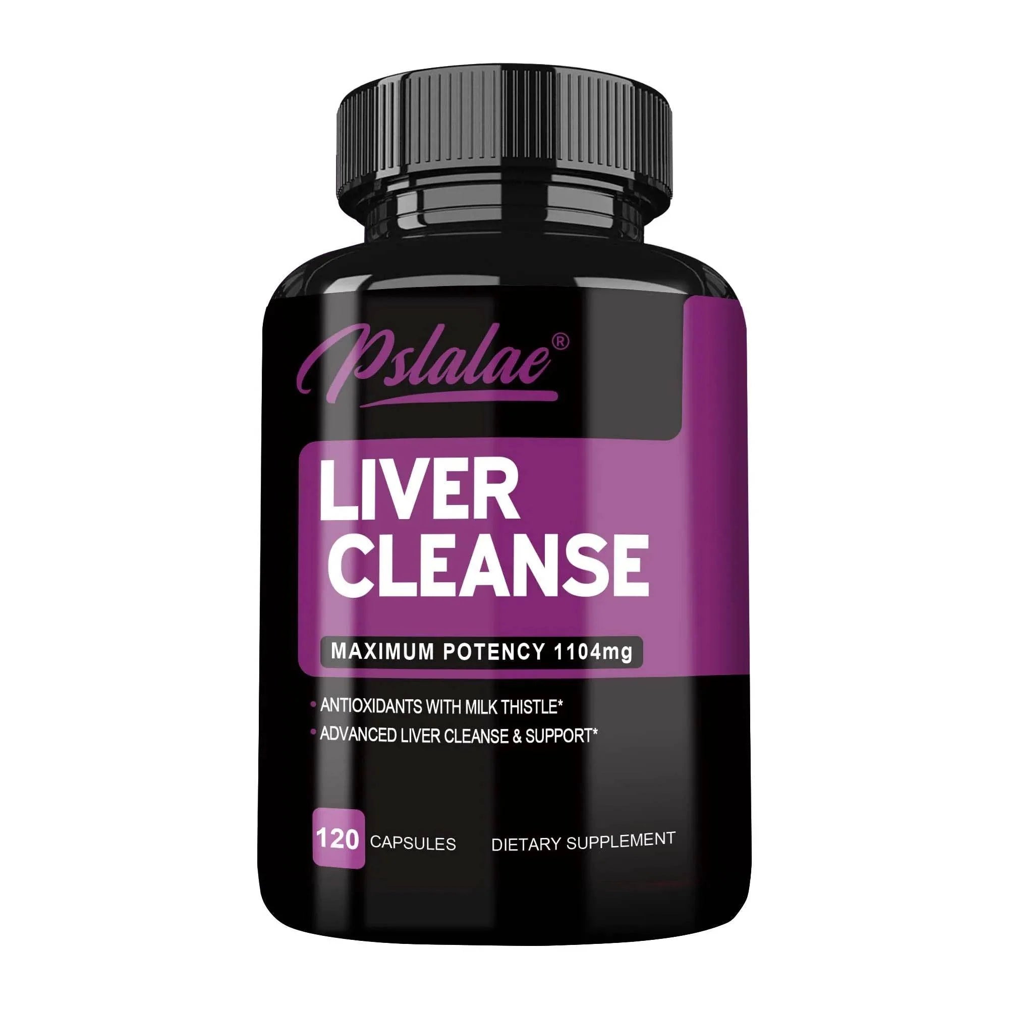 Liver Cleanse Detoxification Supplement - Complete Health Capsules with Artichoke, Berberine, Turmeric Herbs - 120 Capsules