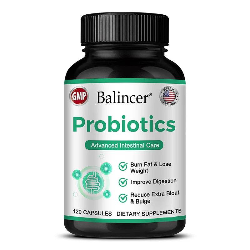 Probiotic Complex Supplement - 15 Billion CFU - For Men & Women Ultimate Care Probiotics, Improved Digestion 120 Capsules