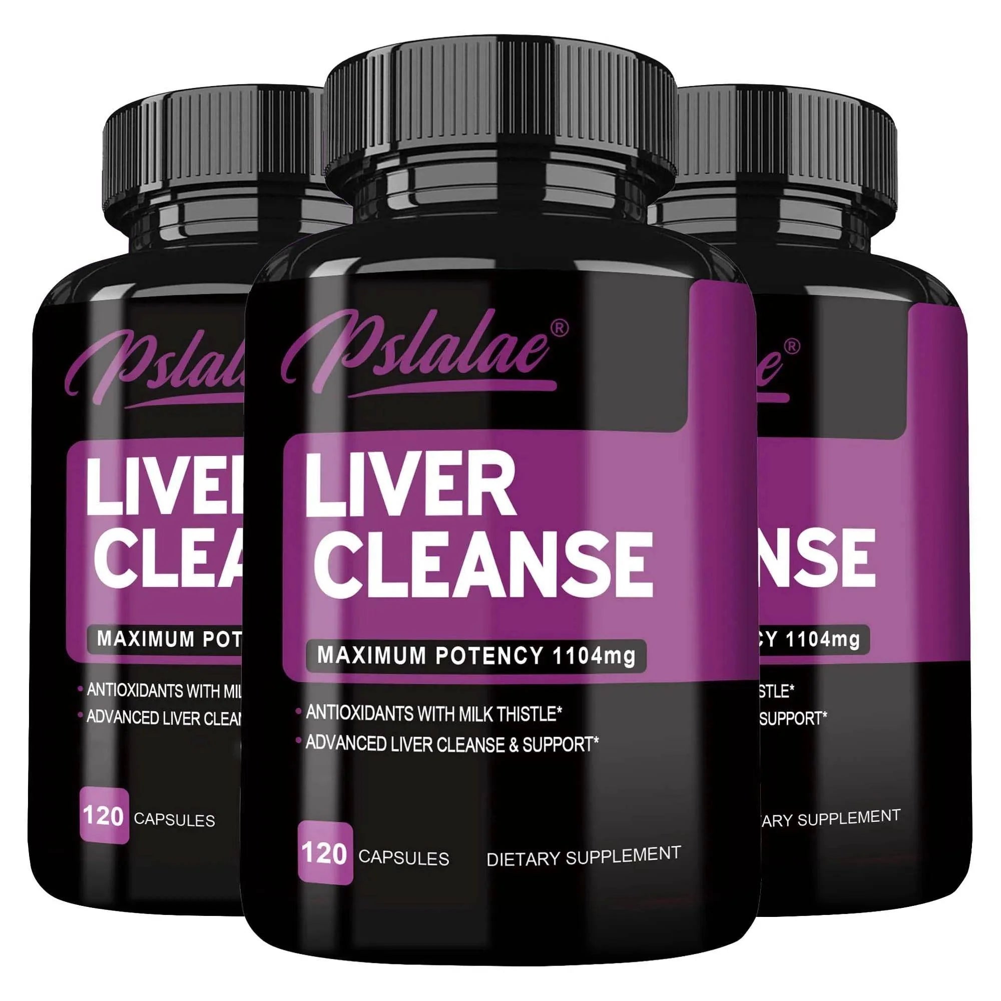 Liver Cleanse Detoxification Supplement - Complete Health Capsules with Artichoke, Berberine, Turmeric Herbs - 120 Capsules