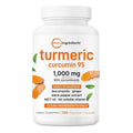 Turmeric Plant Extract 120 Capsules Botanical Ingredient Formula for Daily Use No Additives